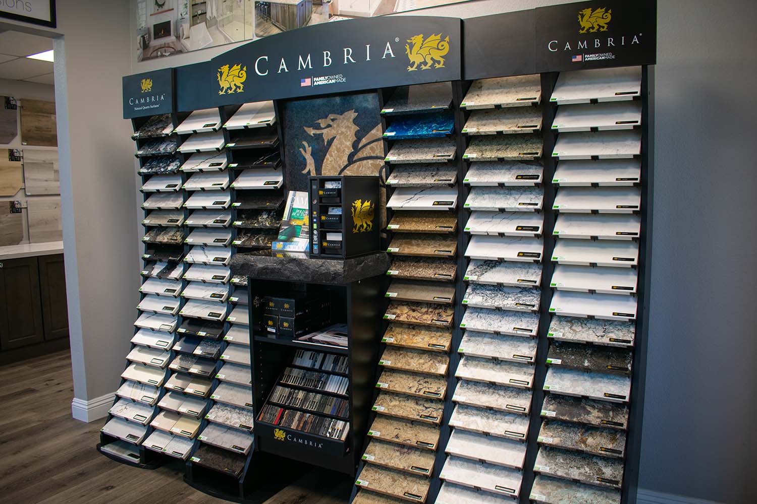 Capital Home Remodeling Center Cambria options wall